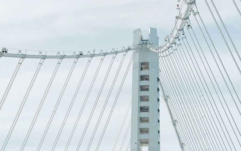 construction-32 Bridge with cable suspension